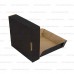 Самосборная коробка 140х140х35мм черная картонная