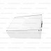 Самосборная коробка 220х320х100-600х400х140мм картон с ручкой белая