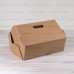 Самосборная пятигранная коробка с ручкой картон