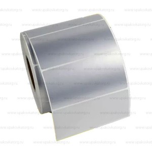 Термотрансферная этикетка 100х35 мм полипропиленовая серебро