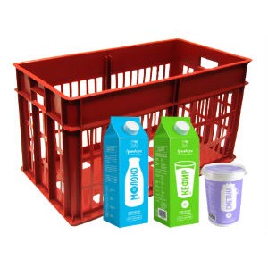 Ящики для молочной продукции пластиковые