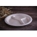 Одноразовая тарелка из пшеничной соломы трехсекционная 231х21 мм