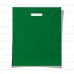 Пакет зелёный с вырубными ручками ПВД
