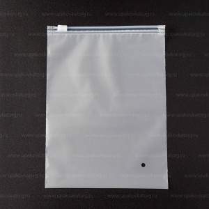Пакет zip-lock матовый от 15х20 см с бегунком 60 мкм