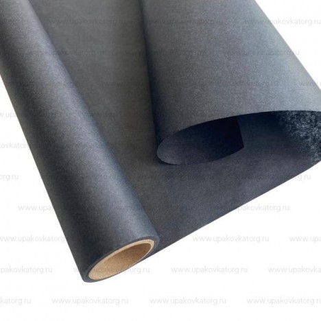 Упаковочная бумага черная 30.5x500 см для подарков