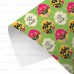 Упаковочная бумага Тюльпаны 70x100 см для подарков