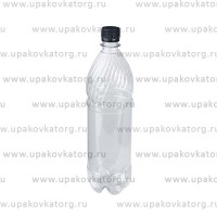 Бутылка для кваса объёмом 1 литр прозрачная