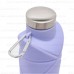 Складная силиконовая бутылка для воды 700мл