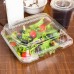 Прямоугольный контейнер для салатов, ПС, ПЭТ, прозрачный