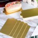 Подложки для сервировки торта прямоугольные с золотистым покрытием из картона