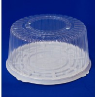 Упаковка для торта d - 222, 254 мм прозрачная ПЭТ