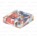 Коробка для 4 конфет с крышкой 115x115x30 мм