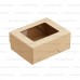 Коробка для орехов с окном картонная