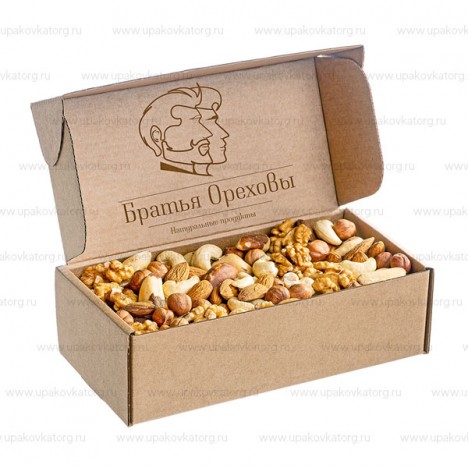 Коробка сборная для орехов картонная