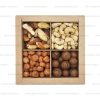 Коробка 4 отделения для орехов
