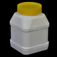 Пластиковый пищевой флакон 500 мл, 115x85x85 мм, ПВД