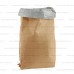 Открытые ламинированные 2-сл бумажные мешки с прошитым дном 105х26 см крафт