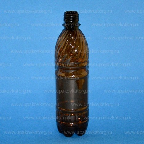 Бутылка ПЭТ 0,5 л коричневая темная