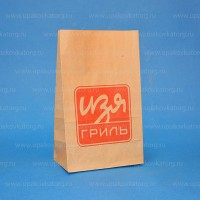 Бумажные пакеты фаст фуд 26,5x16x9,7 см