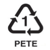 Маркировка пластика: полиэтилентерефталат PETE; PET (ПЭТ)