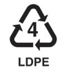 Маркировка пластика: полиэтилен высокого давления, низкой плотности LDPE; PEBD (ПВД; ПЭВД) 