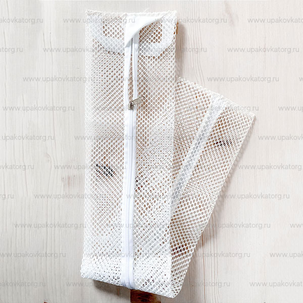 Мешок для стирки галстуков на молнии 80х15 см купить оптом