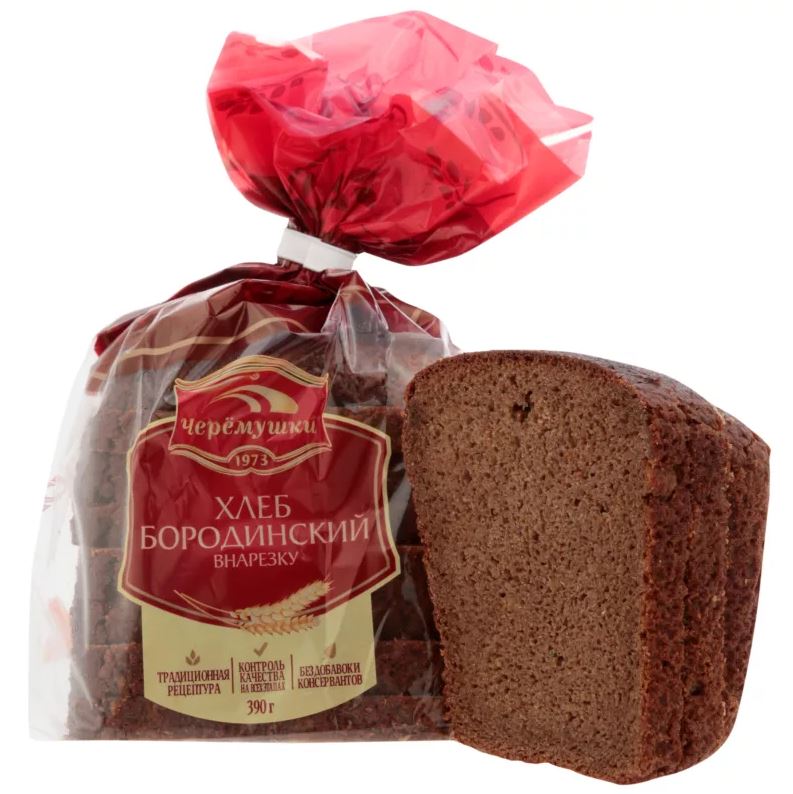 Бородинский хлеб в пакете