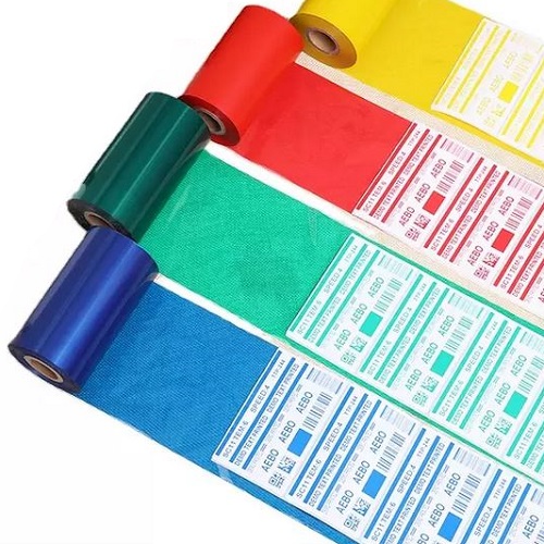 Пример печати разными цветами на этикетках