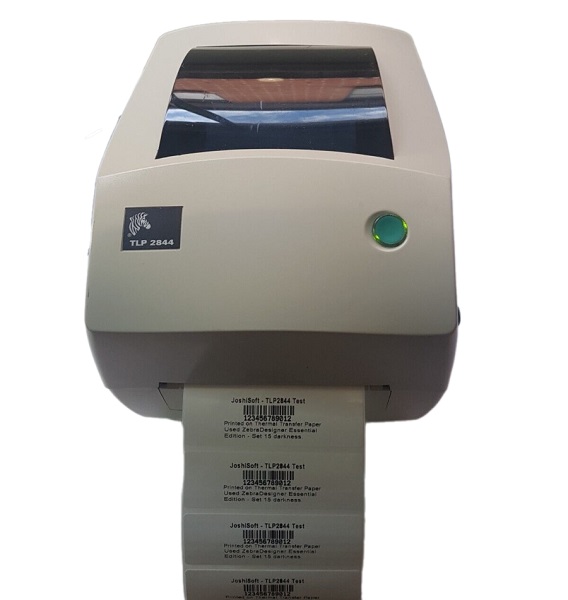 Печать этикеток с горизонтальным штрих-кодом на принтере Zebra