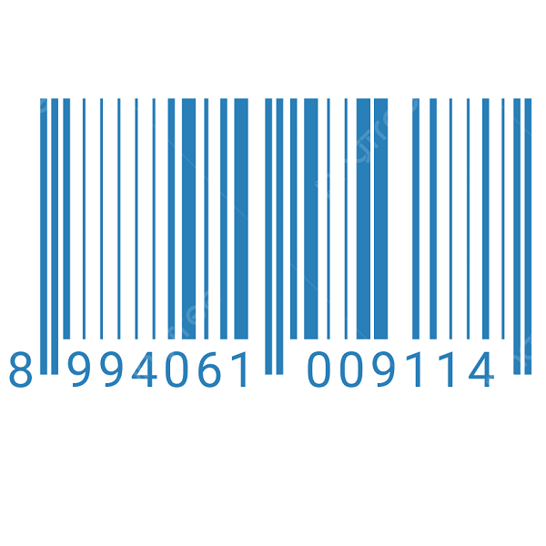 Пример печати синего штрих-кода