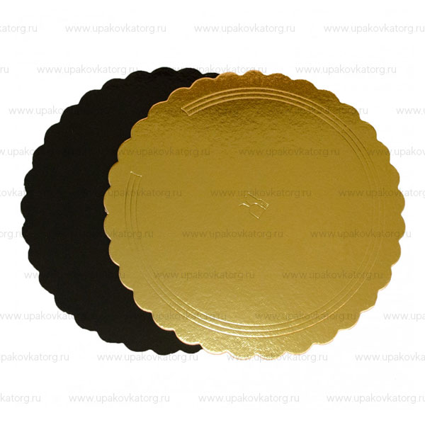 Подложка для подноса ламинированная из картона форма круглая и фигурная толщина  2 мм