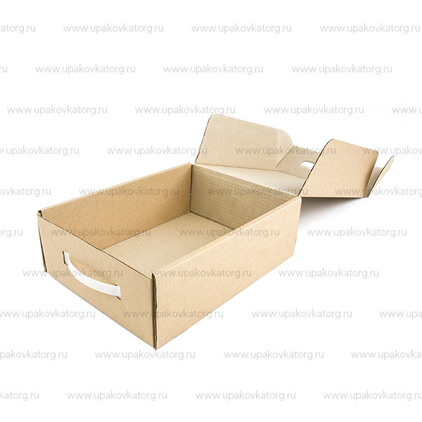 Картонная коробка от 220х320х100мм с ручкой купить на УпаковкаТорг
