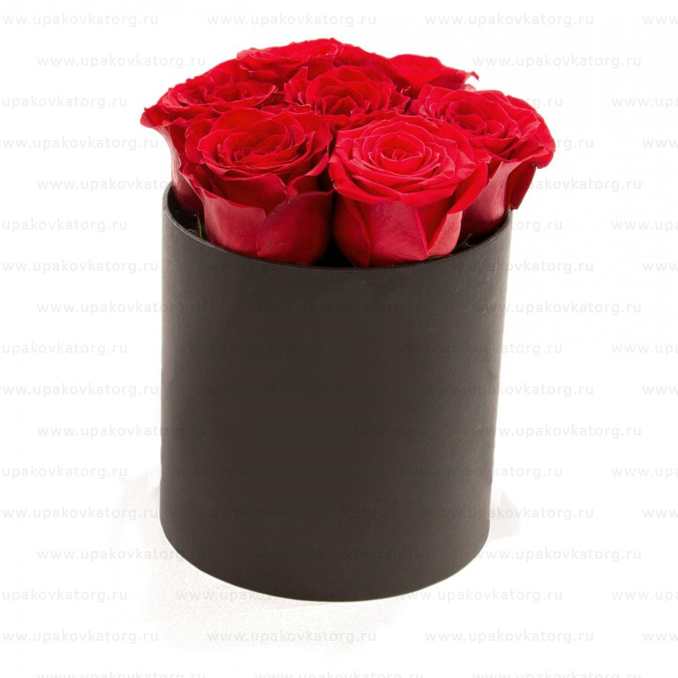 Подарочная шляпная коробка с розами