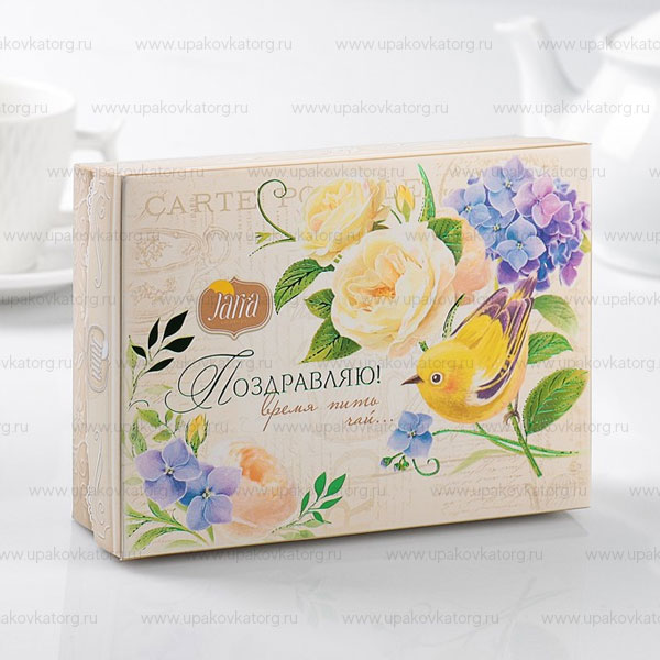Трехсекционные коробки для чая из картона