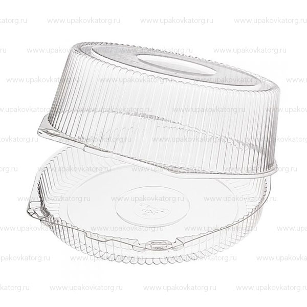 Контейнер для тортов круглый прозрачный 185х80 - 256х110 мм