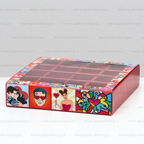 Коробка для 16 конфет POP ART