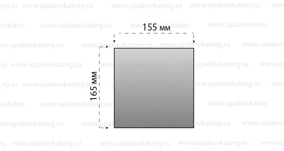 Схематичное изображение товара - Конверт для блинов 165х155 мм 