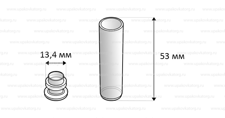 Схематичное изображение товара - Пенал для таблеток 2-10 мл, ПНД