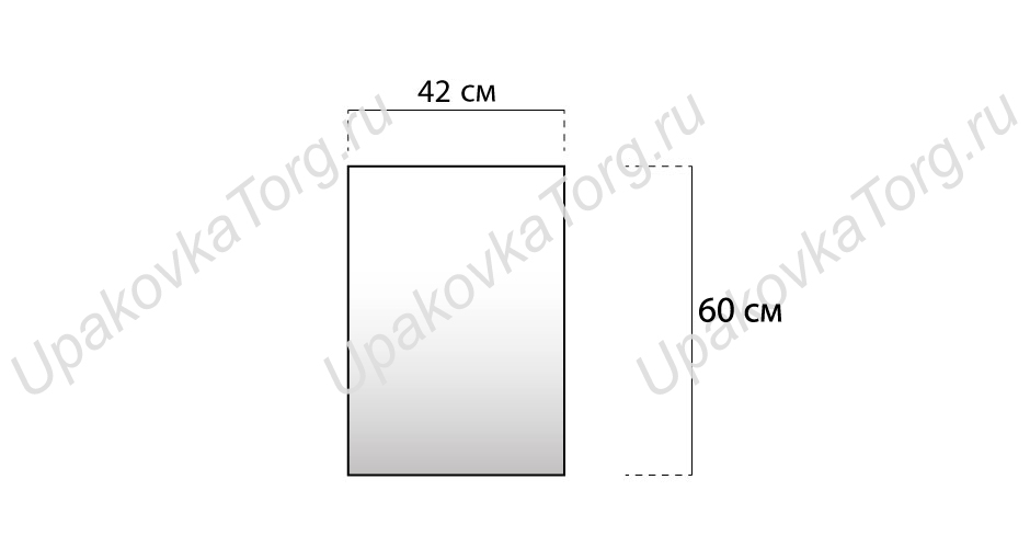 Схематичное изображение товара - Подпергамент отбеленный в листах 42x60 см (52 гр/м)