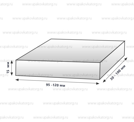 Схематичное изображение товара - Антистатическая коробочка для микросхем из картона
