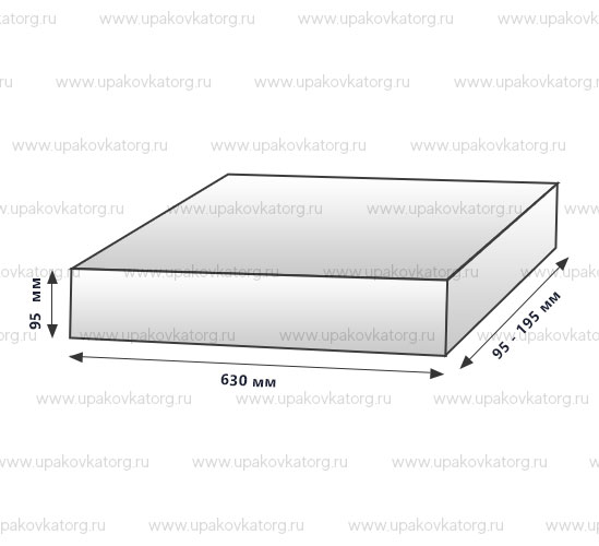 Схематичное изображение товара - Антистатическая коробочка для тубусов с микросхемами