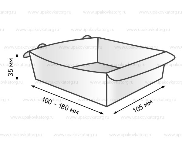 Схематичное изображение товара - Лоток для бельгийских квадратных или прямоугольных вафель большой и маленький