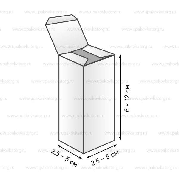 Схематичное изображение товара - Коробка для капель картонная
