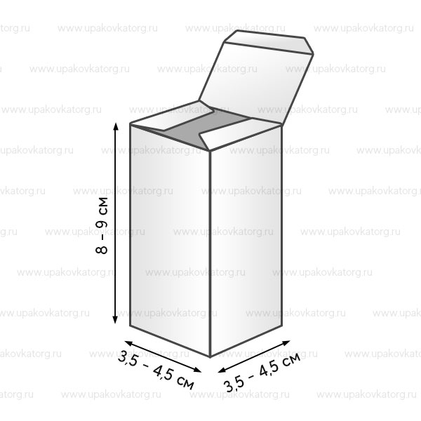 Схематичное изображение товара - Коробка для настоек картонная