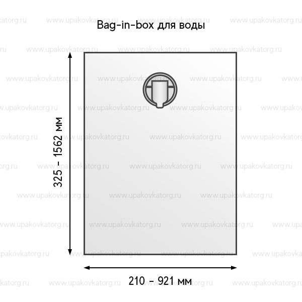 Схематичное изображение товара - Bag-in-box для воды