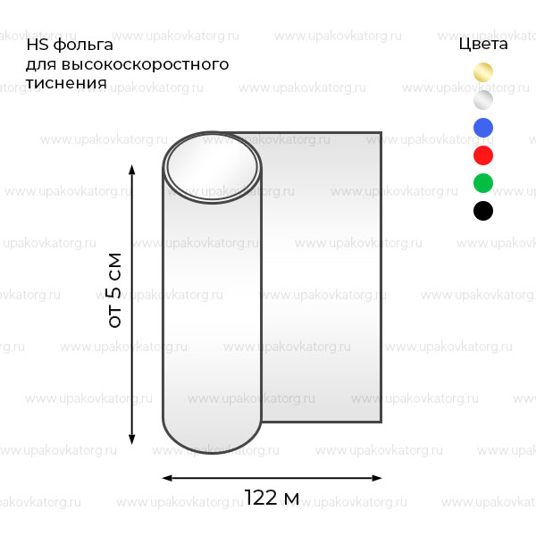 Схематичное изображение товара - HS фольга для высокоскоростного тиснения