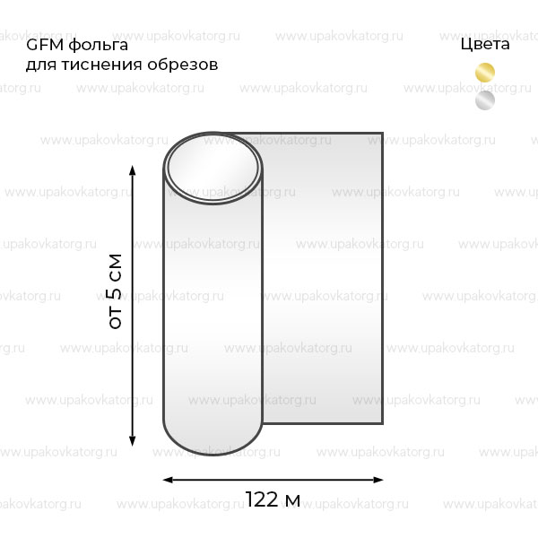 Схематичное изображение товара - GFM фольга для тиснения обрезов
