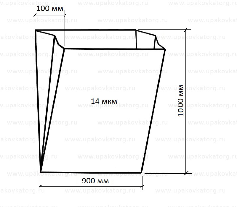 Схематичное изображение товара - Пакет 4шт упаковка для колес 110х110см 14мкм