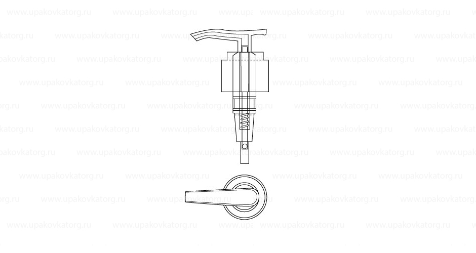 Схематичное изображение товара - Дозаторы для мыла винтовые компактные 28/415 или 24/410