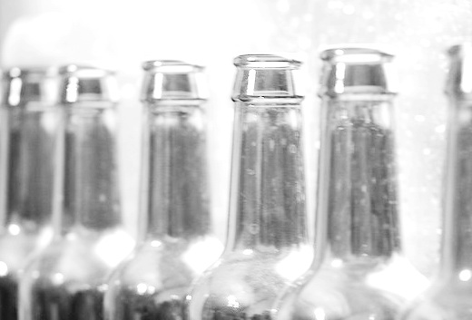 Стеклянные бутылки белые для пива